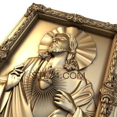 Icons (Heart of Jesus Christ, IK_0267) 3D models for cnc